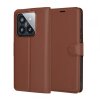 Husa pentru Xiaomi 14 Pro, Techsuit, Leather Folio, Maro