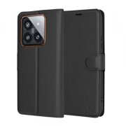 Husa pentru Xiaomi 14 Pro, Techsuit, Leather Folio, Neagra