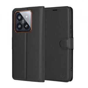 Husa pentru Xiaomi 14 Pro, Techsuit, Leather Folio, Neagra