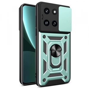 Husa pentru Xiaomi 14, Techsuit, CamShield, Verde