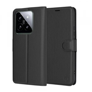 Husa pentru Xiaomi 14, Techsuit, Leather Folio, Neagra