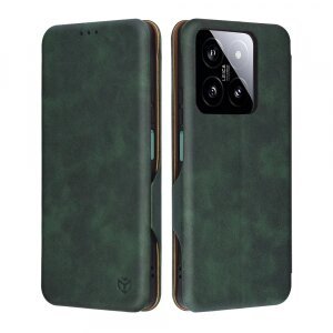 Husa pentru Xiaomi 14, Techsuit, Safe Wallet Plus, Verde
