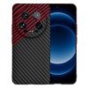 Husa pentru Xiaomi 14 Ultra, Techsuit, Carbonite FiberShell Vortex, Rosie