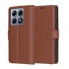 Husa pentru Xiaomi 14T Pro, Techsuit, Leather Folio, Maro