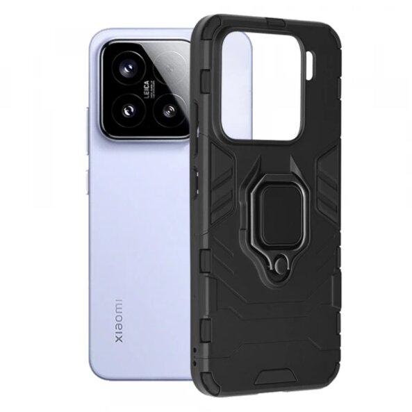 Husa pentru Xiaomi 15, Techsuit, Shield, Neagra