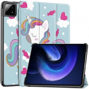 Husa pentru Xiaomi Pad 6S Pro 12.4, Techsuit, FoldPro Unicorn, Multicolor