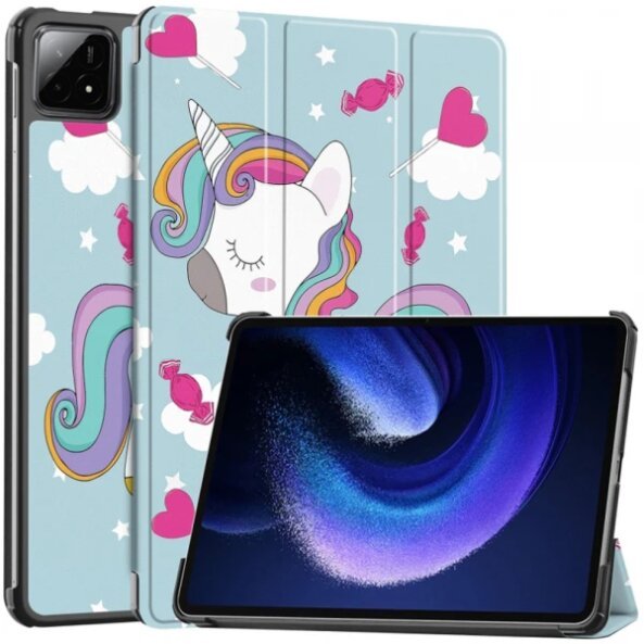 Husa pentru Xiaomi Pad 6S Pro 12.4, Techsuit, FoldPro Unicorn, Multicolor