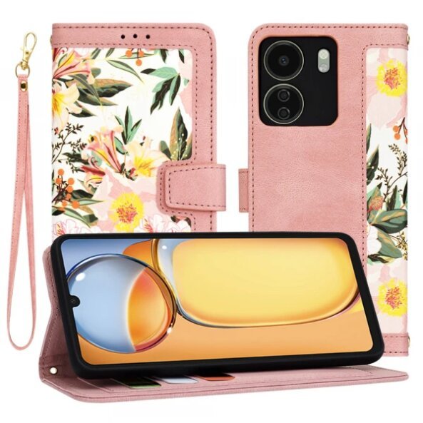 Husa pentru Xiaomi Poco C65 / Redmi 13C, Techsuit, FlipCraft, Roz