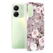 Husa pentru Xiaomi Poco C65 / Redmi 13C, Techsuit, Marble, Gri