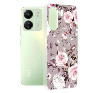Husa pentru Xiaomi Poco C65 / Redmi 13C, Techsuit, Marble, Gri