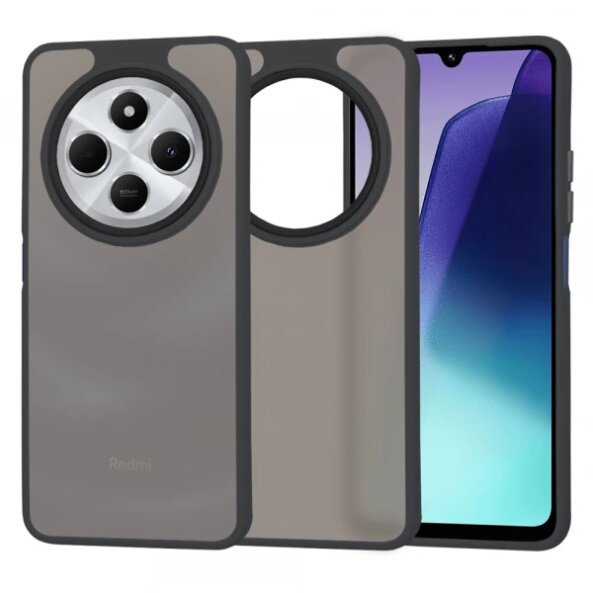 Husa pentru Xiaomi Poco C75 / Redmi 14C, Techsuit, HaloFrost, Neagra