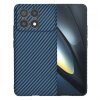 Husa pentru Xiaomi Poco F6 Pro, Techsuit, Carbonite FiberShell, Turcoaz