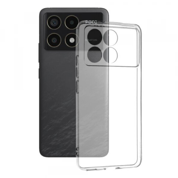 Husa pentru Xiaomi Poco F6 Pro, Techsuit, Clear, Transparenta