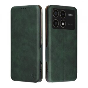 Husa pentru Xiaomi Poco F6 Pro, Techsuit, Safe Wallet Plus, Verde