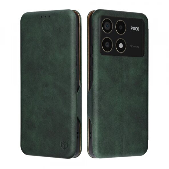 Husa pentru Xiaomi Poco F6 Pro, Techsuit, Safe Wallet Plus, Verde
