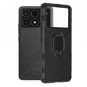 Husa pentru Xiaomi Poco F6 Pro, Techsuit, Shield, Neagra