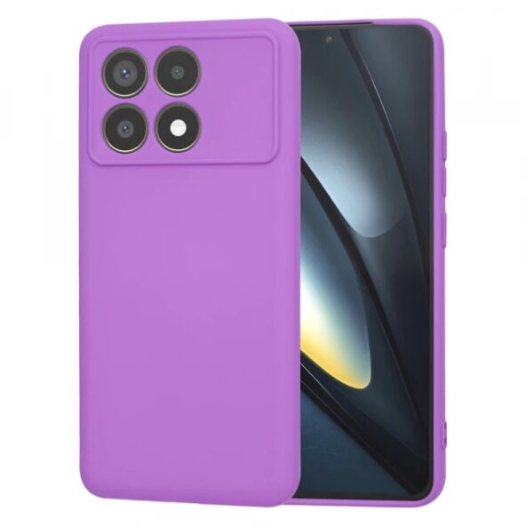 Husa pentru Xiaomi Poco F6 Pro, Techsuit, SoftFlex, Mov