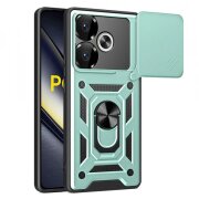 Husa pentru Xiaomi Poco F6, Techsuit, CamShield, Verde
