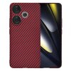 Husa pentru Xiaomi Poco F6, Techsuit, Carbonite FiberShell, Rosie
