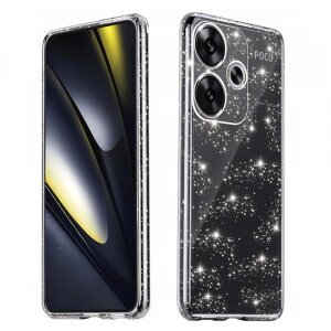 Husa pentru Xiaomi Poco F6, Techsuit, SparkleSkin, Transparenta