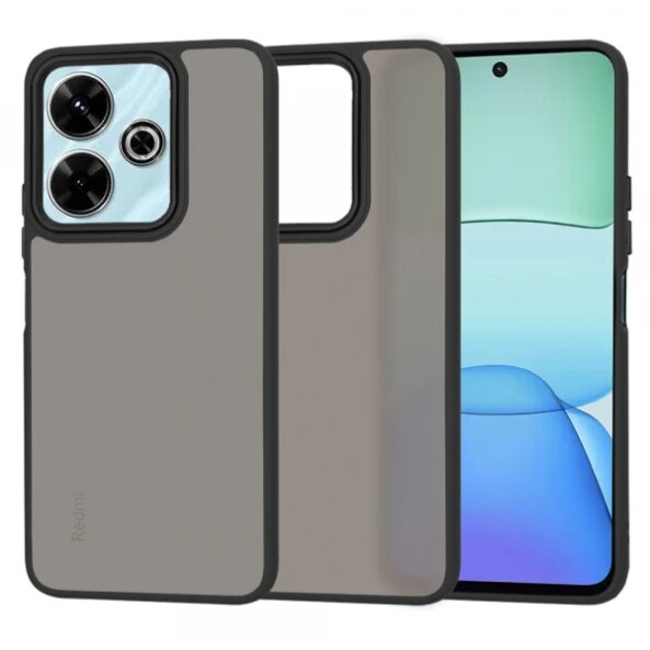 Husa pentru Xiaomi Poco M6 4G / Redmi 13, Techsuit, HaloFrost, Neagra