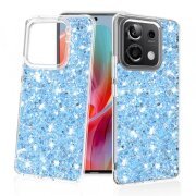 Husa pentru Xiaomi Poco X6 / Note 13 Pro 5G, Techsuit, Sparkly Glitter, Bleu