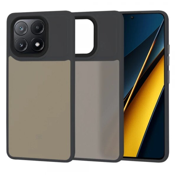 Husa pentru Xiaomi Poco X6 Pro, Techsuit, HaloFrost, Neagra