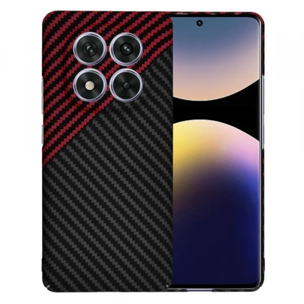 Husa pentru Xiaomi Poco X7 / Note 14 Pro 5G, Techsuit, Carbonite FiberShell Vortex, Rosie