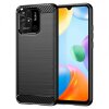 Husa pentru Xiaomi Redmi 10C, Techsuit, Carbon, Neagra