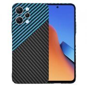 Husa pentru Xiaomi Redmi 12 5G / 12, Techsuit, Carbonite FiberShell, Bleu