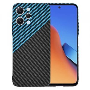 Husa pentru Xiaomi Redmi 12 5G / 12, Techsuit, Carbonite FiberShell, Bleu