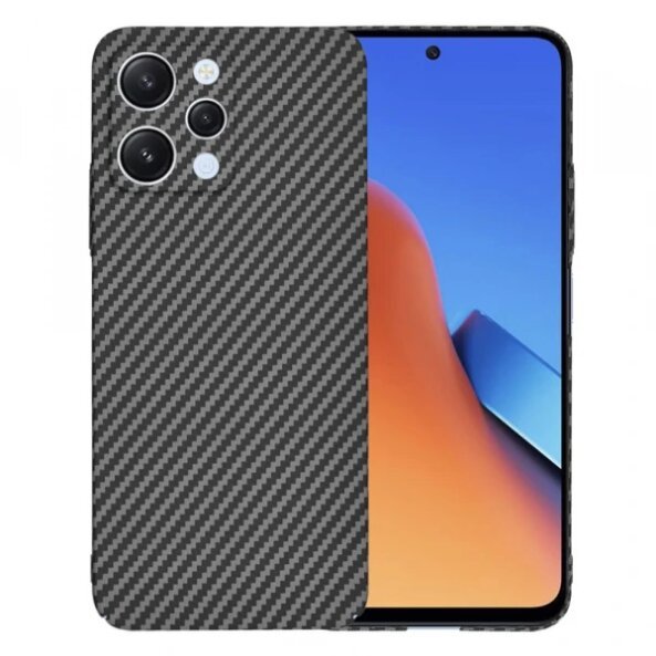 Husa pentru Xiaomi Redmi 12 5G / 12, Techsuit, Carbonite FiberShell, Neagra