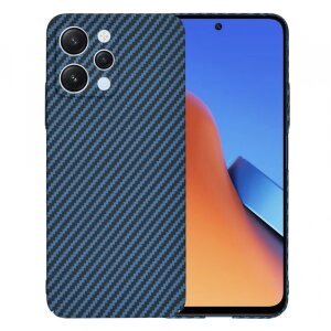 Husa pentru Xiaomi Redmi 12 5G / 12, Techsuit, Carbonite FiberShell, Turcoaz