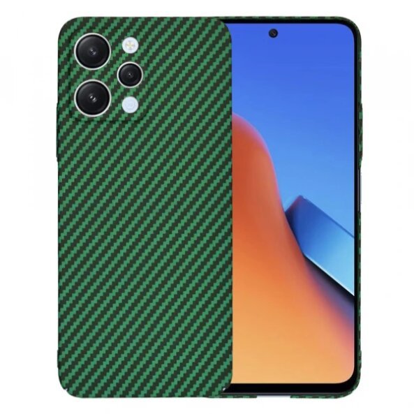Husa pentru Xiaomi Redmi 12 5G / 12, Techsuit, Carbonite FiberShell, Verde