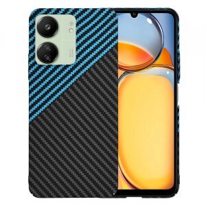 Husa pentru Xiaomi Redmi 13C 5G / 13C / Poco C65, Techsuit, Carbonite FiberShell, Bleu