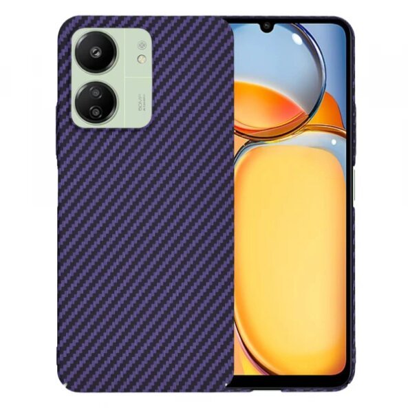 Husa pentru Xiaomi Redmi 13C 5G / 13C / Poco C65, Techsuit, Carbonite FiberShell, Mov