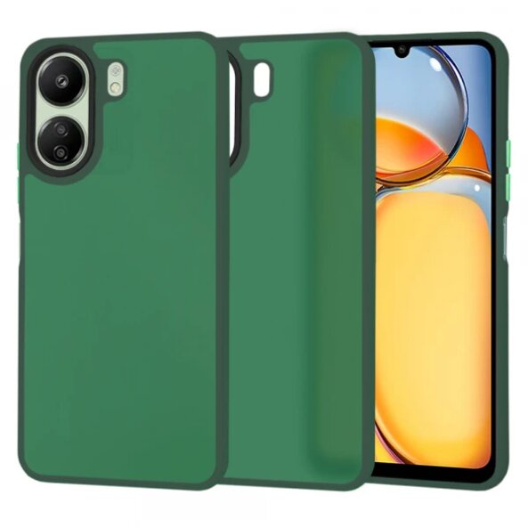 Husa pentru Xiaomi Redmi 13C, Techsuit, HaloFrost, Verde