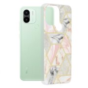 Husa pentru Xiaomi Redmi A2+ / A1+, Techsuit, Marble, Roz