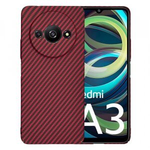 Husa pentru Xiaomi Redmi A3, Techsuit, Carbonite FiberShell, Rosie