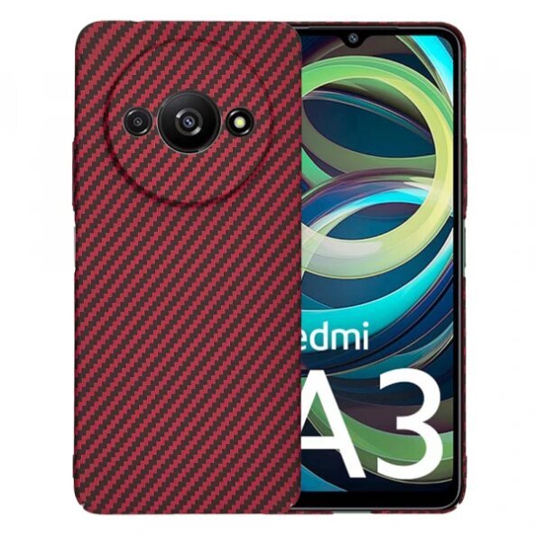 Husa pentru Xiaomi Redmi A3, Techsuit, Carbonite FiberShell, Rosie