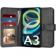 Husa pentru Xiaomi Redmi A3x / A3, Techsuit, Diary Book, Neagra