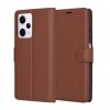 Husa pentru Xiaomi Redmi Note 12 Pro 5G, Techsuit, Leather Folio, Maro