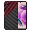 Husa pentru Xiaomi Redmi Note 12S, Techsuit, Carbonite FiberShell Vortex, Rosie