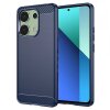 Husa pentru Xiaomi Redmi Note 13 4G, Techsuit, Carbon, Albastra
