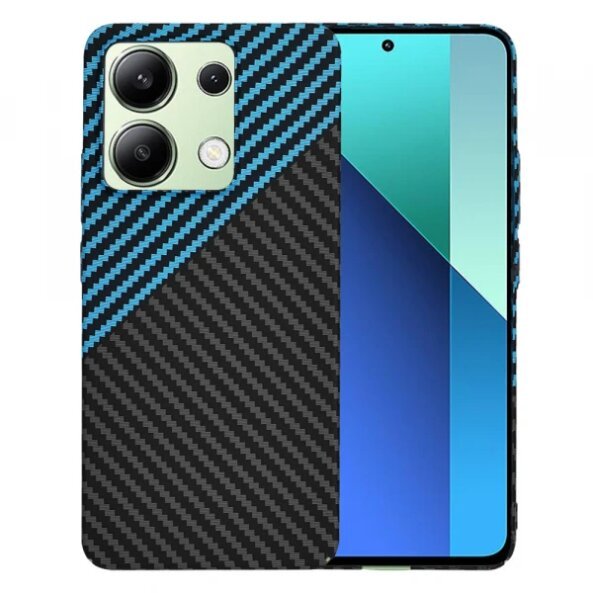 Husa pentru Xiaomi Redmi Note 13 4G, Techsuit, Carbonite FiberShell, Bleu