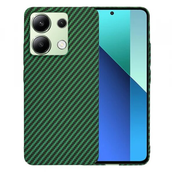 Husa pentru Xiaomi Redmi Note 13 4G, Techsuit, Carbonite FiberShell, Verde