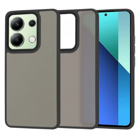 Husa pentru Xiaomi Redmi Note 13 4G, Techsuit, HaloFrost, Neagra