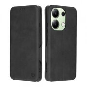 Husa pentru Xiaomi Redmi Note 13 4G, Techsuit, Safe Wallet Plus, Neagra