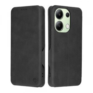 Husa pentru Xiaomi Redmi Note 13 4G, Techsuit, Safe Wallet Plus, Neagra