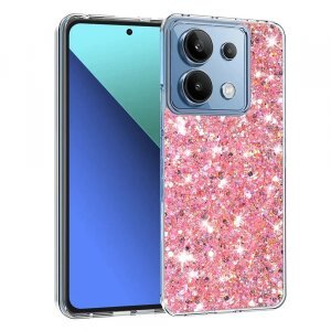 Husa pentru Xiaomi Redmi Note 13 4G, Techsuit, Sparkly Glitter, Roz
